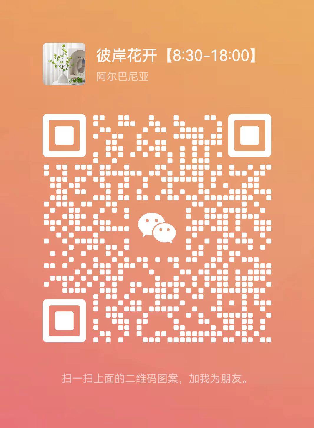 微信扫一扫 添加客服微信